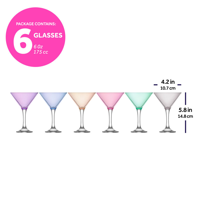 6oz. Martini Glass Set
