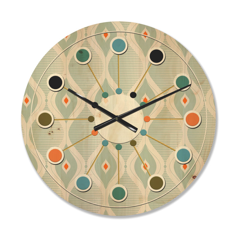 Horloge murale abstraite, Moyen