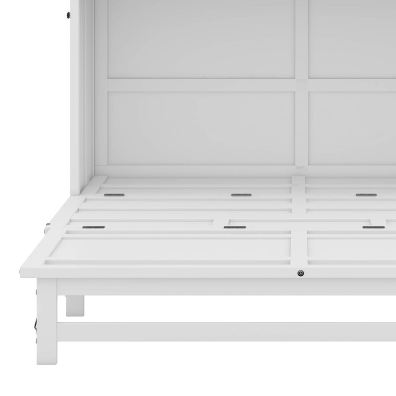 Leshun Queen Murphy Bed Chest With Charging Station And Large Drawer