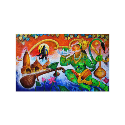 Ram Bhakt Hanuman | Acrylic Art | By Arjun Das