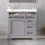 Meuble-lavabo 36 po avec lavabo, lavabo en céramique, 2 tiroirs basculants, charnières de porte à fermeture en douceur-2031975508