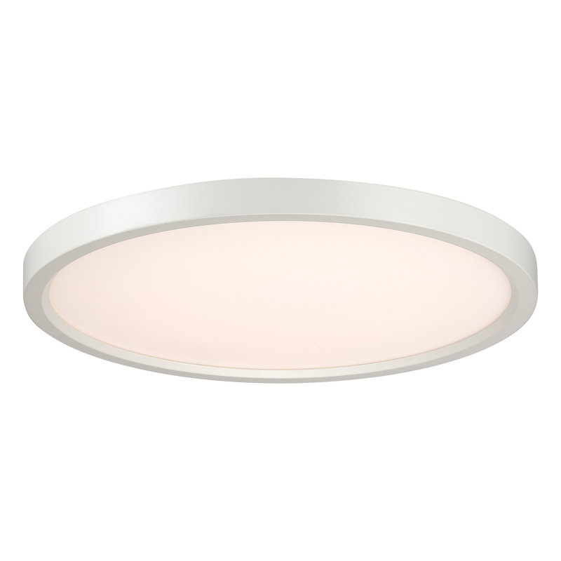 Plafonnier encastré à DEL 15 po Atlas, Blanc mat, H 1 po x l 15 po x P 15 po