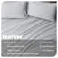 Ensemble de draps en jersey grand respirant en jersey 4 pièces | Toutes saisons, gris clair-101033603-101033602