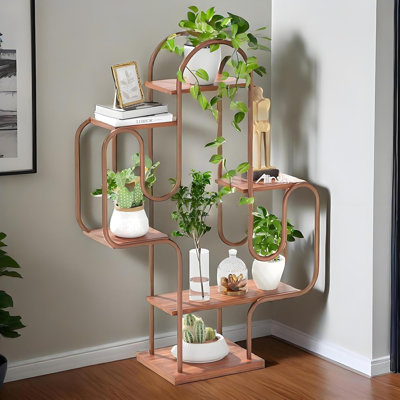 Cactus Corner Plant Stand, 6 Tiers Multipurpose Booksh...