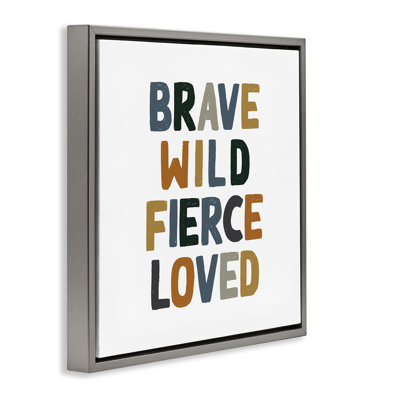 Brave sauvage féroce inspirant