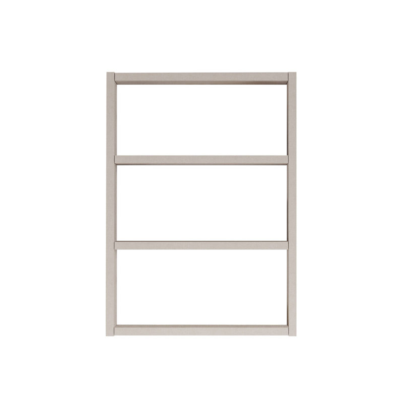 Roshaad 3 Piece Bracket Shelf, Cream