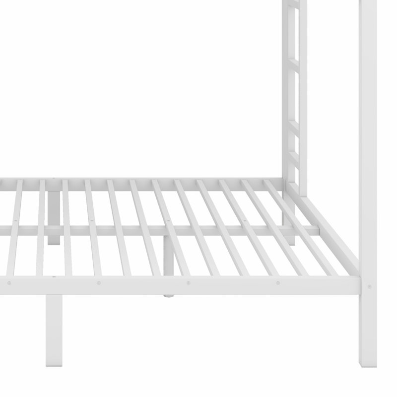Metal Bunk Bed For Teens And Adults, Queen over Queen