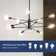 Klotilda 12 - Light Dimmable Modern Linear Sputnik Chandelier
