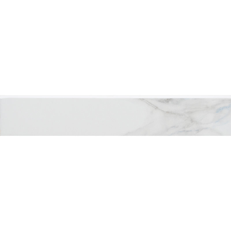 Minerva 2''x13'' Matte Ceramic Bullnose Trim Gray