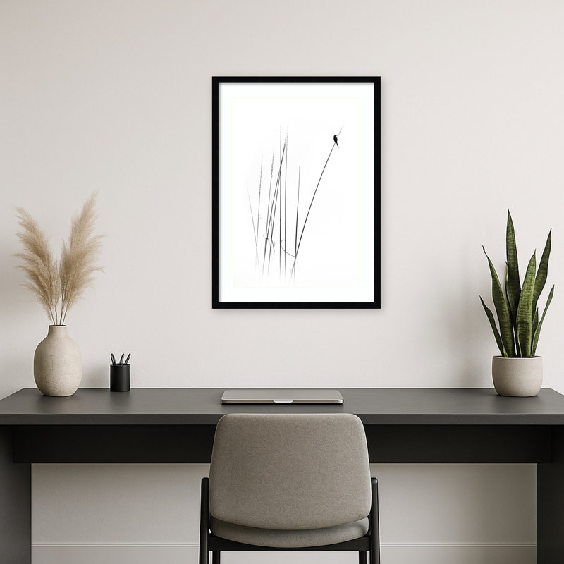 A Sabbatical par Swapnil - Reproduction d'art sur papier encadrée, H 20 po x l 15 po, Noir