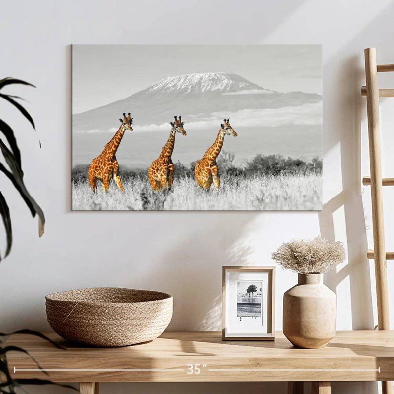 Giraffe Trio, 8" H x 12" W