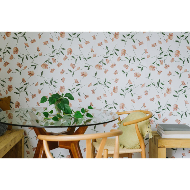 Floral Wallpaper, Pre-Pasted