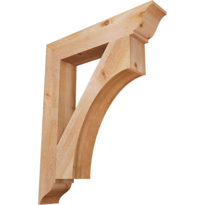 Support traditionnel Westlake, Cèdre rouge de l'Ouest, Rugueux, H 42 po x l 6 po x P 34 po