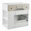 Meuble-lavabo flottant mural de 21,8 po avec lavabo, grand tiroir, tablette réglable et système de fermeture en douceur blanc-116452196