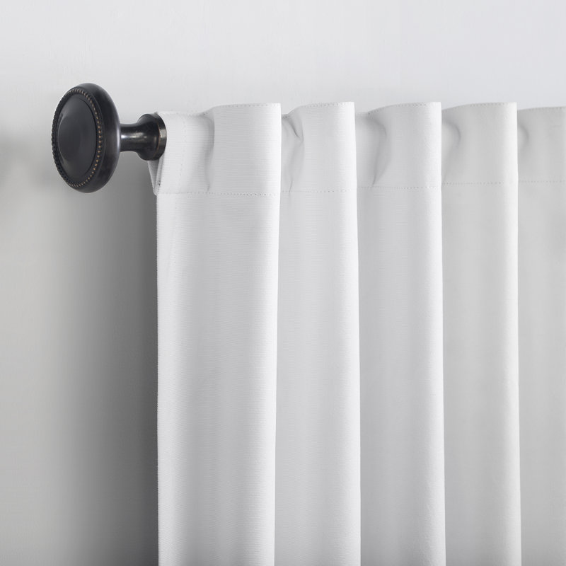 Pearl Velvet 96" Blackout Back Tab Curtain Panel