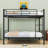 Metal Bunk Bed With Convertible Design And Safety Guardrails-2017273157-2017273155