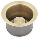 3-1/2" Brass Kitchen Garbage Disposal Flange and Stopper