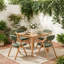Ensemble de 4 chaises pliantes rembourrées en bois massif rembourrées pour l'intérieur et l'extérieur-539721507-539721510