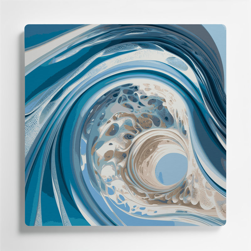 Art mural gris Biomorphic Abstraction 63, H 12 po x l 12 po