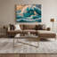 Hawaiian Breaking Waves, art mural sur toile bleue-1675878812