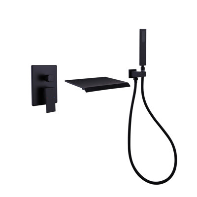 Wall Mounted Bathtub Faucet with Hand Shower