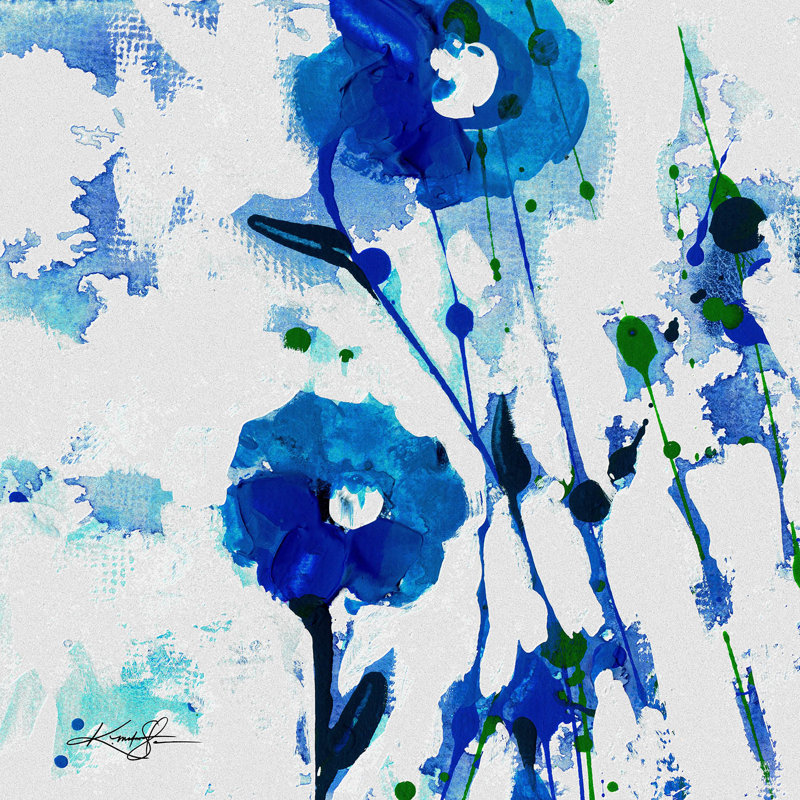 Ensemble de housse de couette pour lit très grand DiaNoche par Kathy Stanion - Dreaming in Blue 2