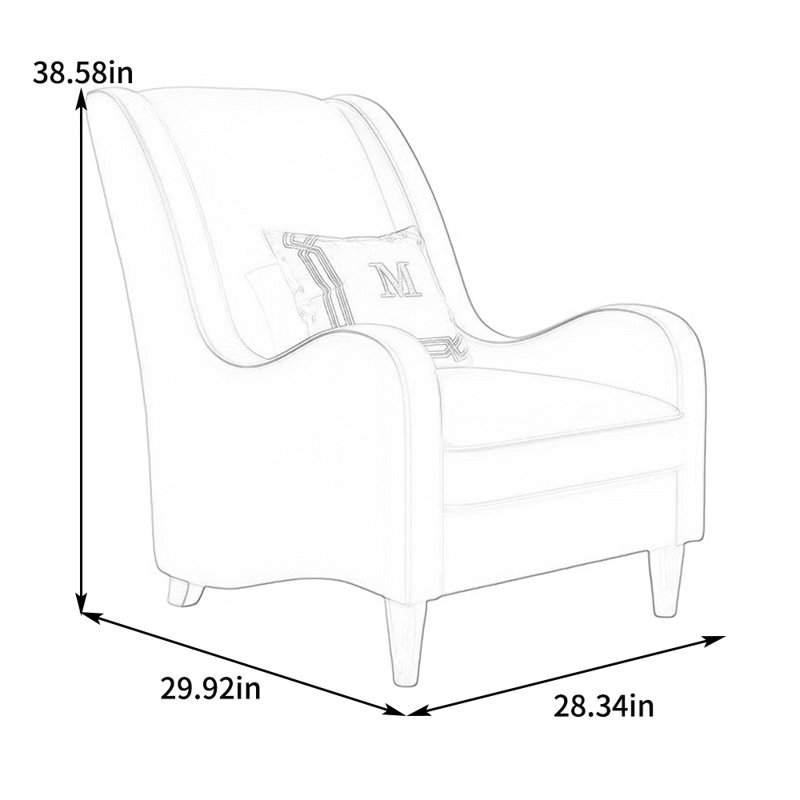 Hollianne Faux Leather Recliner, Orange