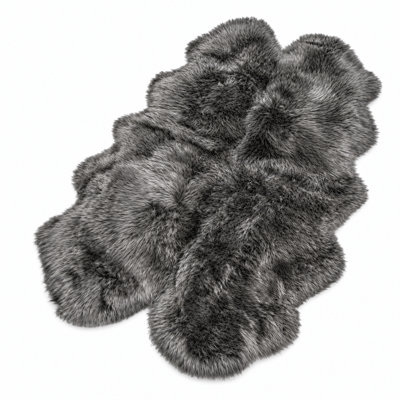 Tapis gris en peau de mouton Chatterton