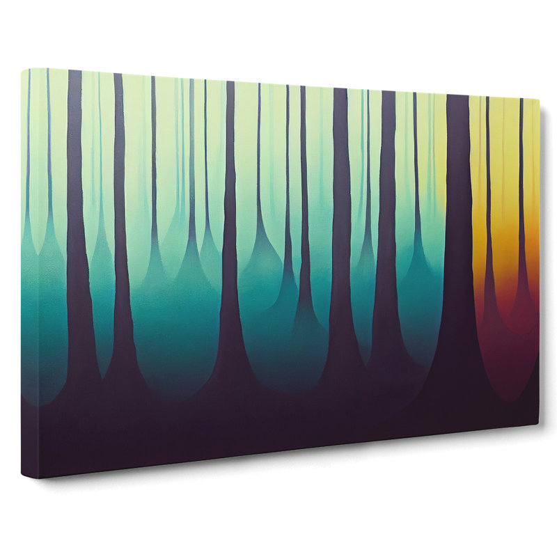 Colourful Forest Vol.1 - Wrapped Canvas, 40cm H x 60cm W x 3cm D