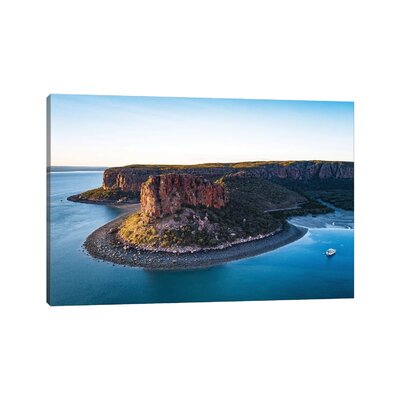 Raft Point Rock Headland Aerial by James Vodicka - Wrapped Canvas Photograph -  East Urban Home, 37C3D7EB4EB94A8C813CB80CC73E5C63