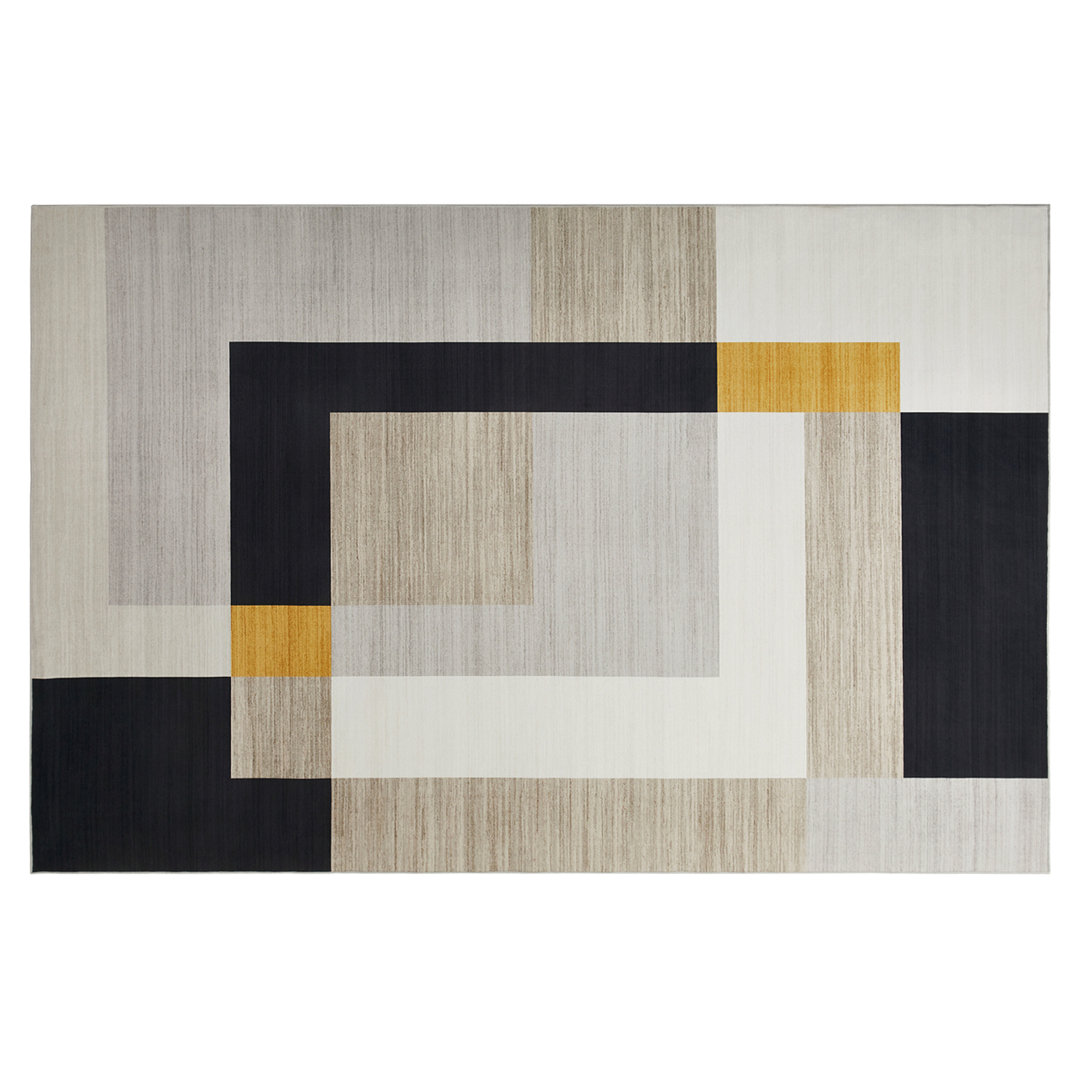 Oriental Machine Tufted Shag Area Rug