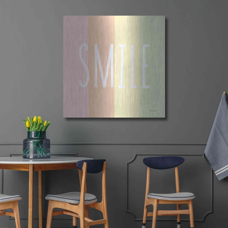 «Latitude Smile Rainbow» par Ann Kelle Designs, Latitude Wall Art, H 36 po x l 36 po