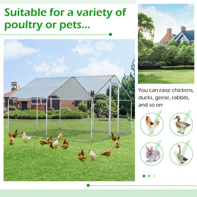 Parc à poules avec grillage Deryck