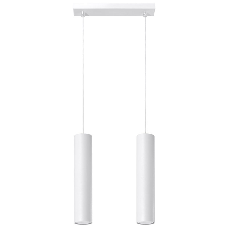 Aliezah 2 - Light Cylinder Pendant, White