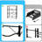 3 Tier Movable Water Jug Stand (Black)