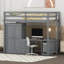 Jhoshua Loft Bed with Wardrobe, Desk and Storage Drawers-1615084723-1615084722