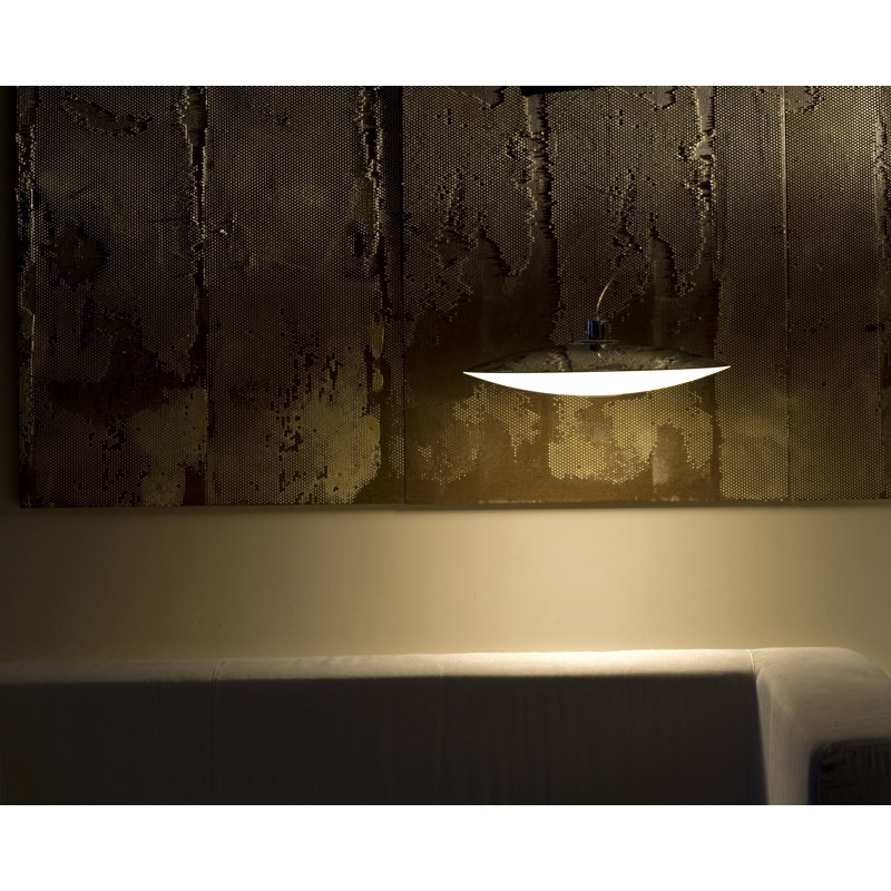 1 - Light Chrome Geometric Pendant, Mirror, 200cm H x 63cm W x 63cm D