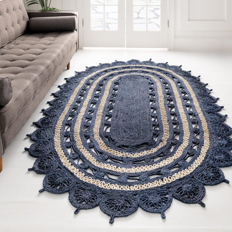 Mateus Oriental Indoor Rug, Oval 4'1" x 6'1"