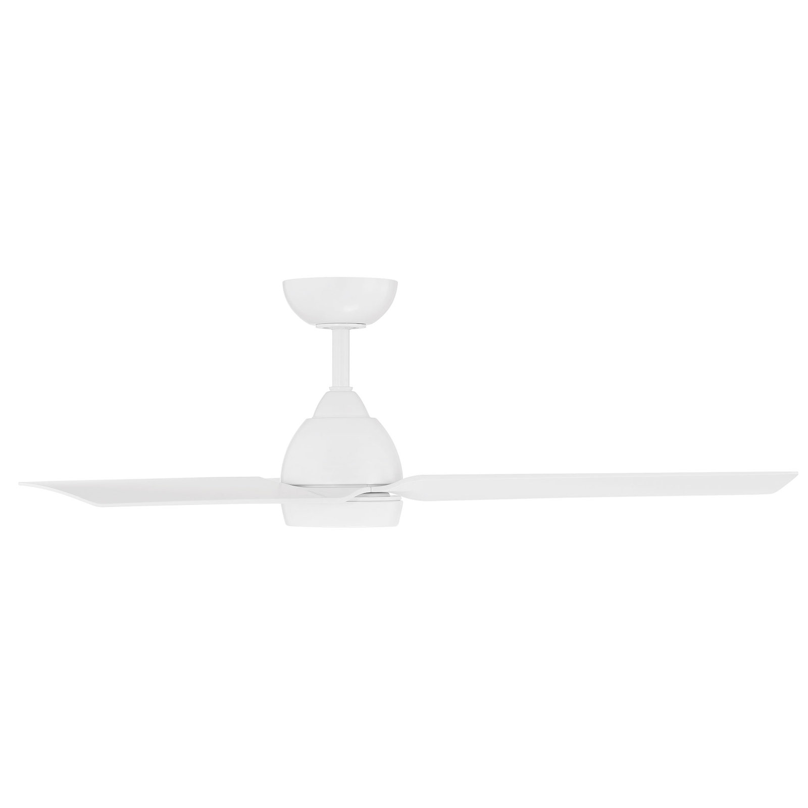 Mocha 54" Smart Ceiling Fan with Light Kit, Matte White, With Light Kit