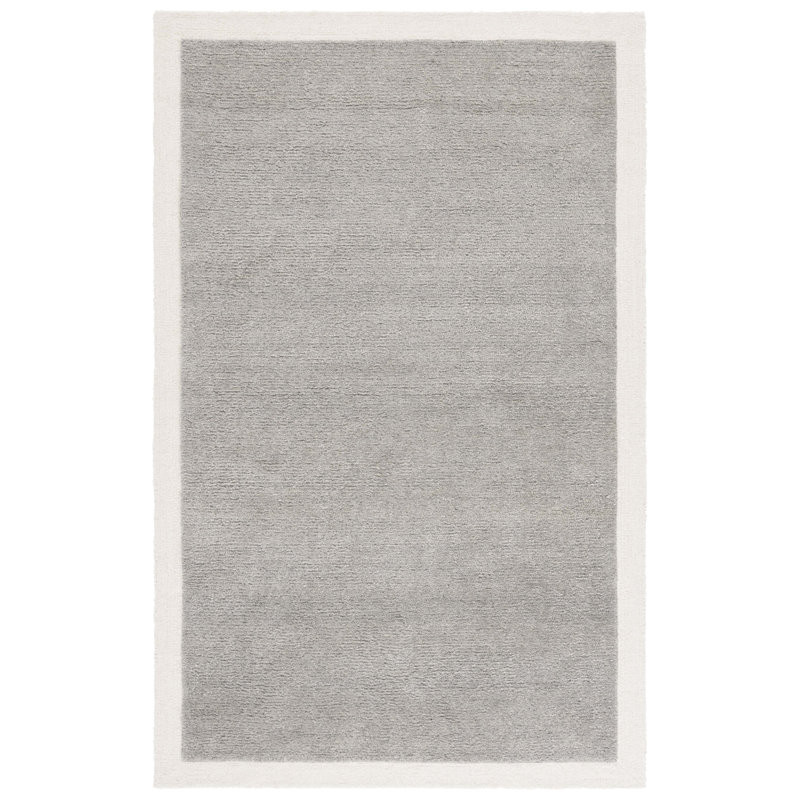 Metro Hand Tufted Wool; Cotton Solid Color Indoor Rug, Rectangle 8' x 10'
