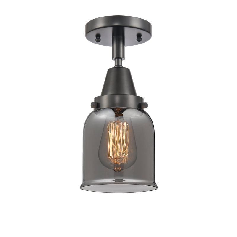 Plafonnier en verre, Ampoule non incluse, Oui, Noir mat