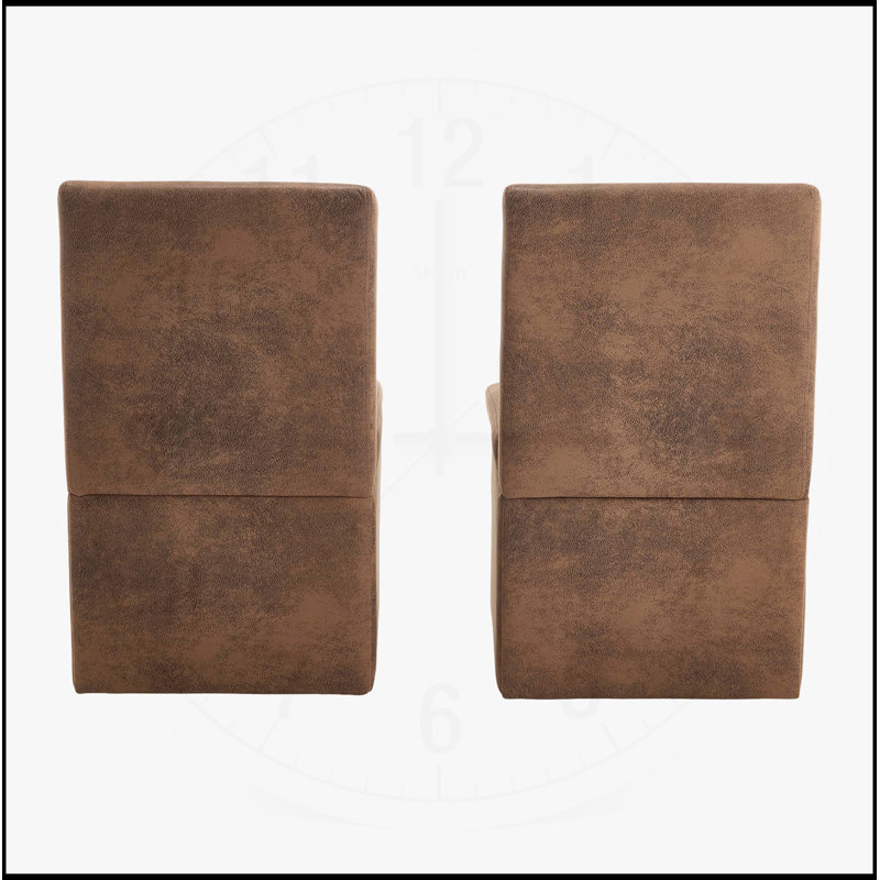 Versatile Swivel Upholstered Dining Chairs with Casters and Storage, Suitable for Multiple Rooms and Various Activities