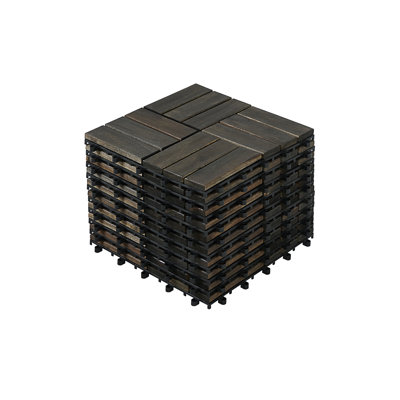 Carreaux de terrasse en bois d'acacia