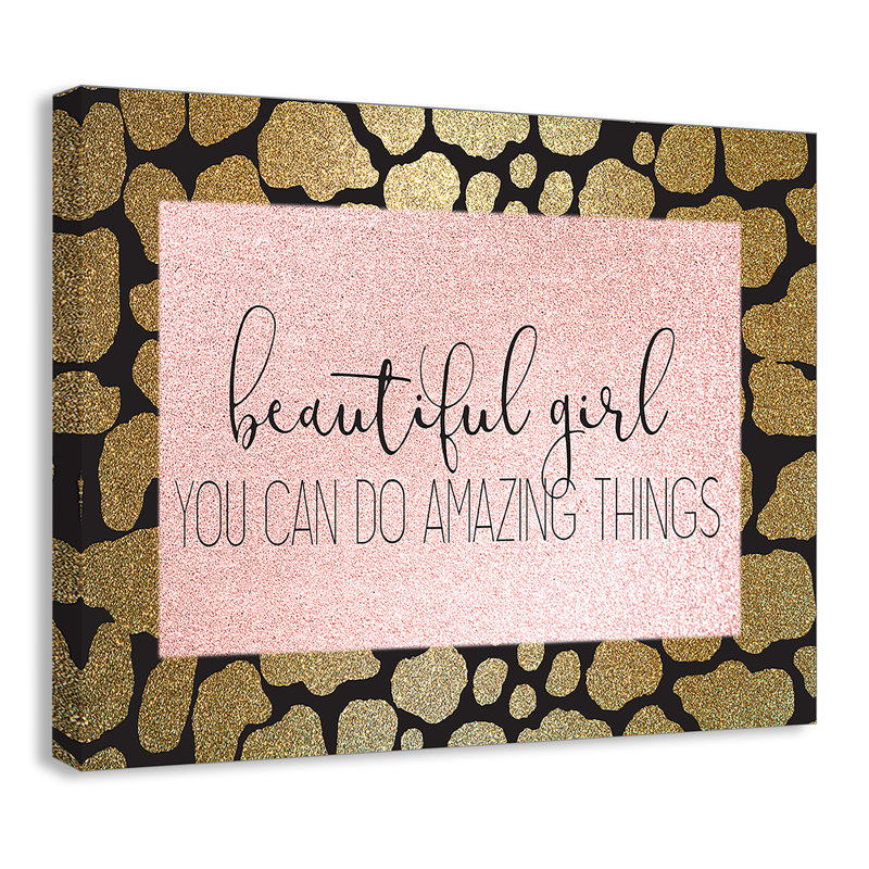 Impression sur papier Amazing Things, H 11 po x l 14 po x P 1,5 po, Canevas