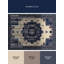 Tapis oriental gris moelleux moelleux et doux - reliure marine-1573143313
