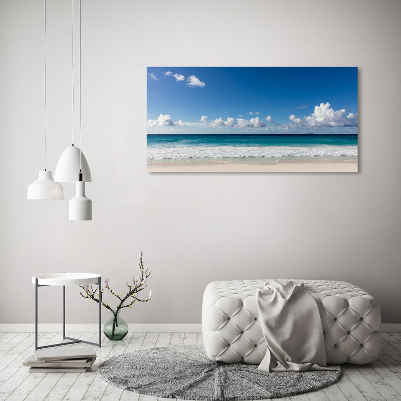 Seychelles Beach - Wrapped Canvas Print