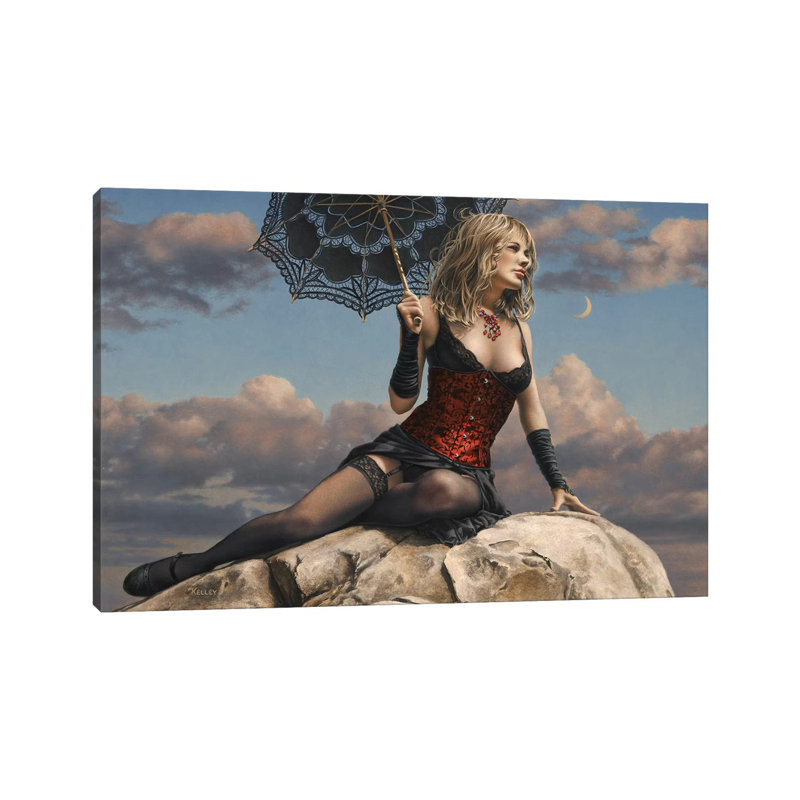 Under A Crescent Moon by Paul Kelley - Wrapped Canvas Print, 101.6 cm H x 66.04 cm W x 3.175 cm D