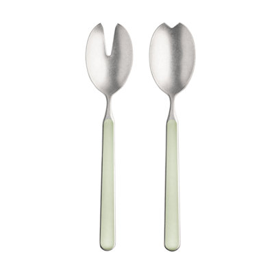 Fantasia Pewter Salad Serving Set - Sage