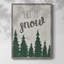 Let It Snow Forest, reproduction encadrée - bois massif-1010857800