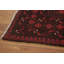 Tapis oriental rouge à motif géométrique 3 x 5